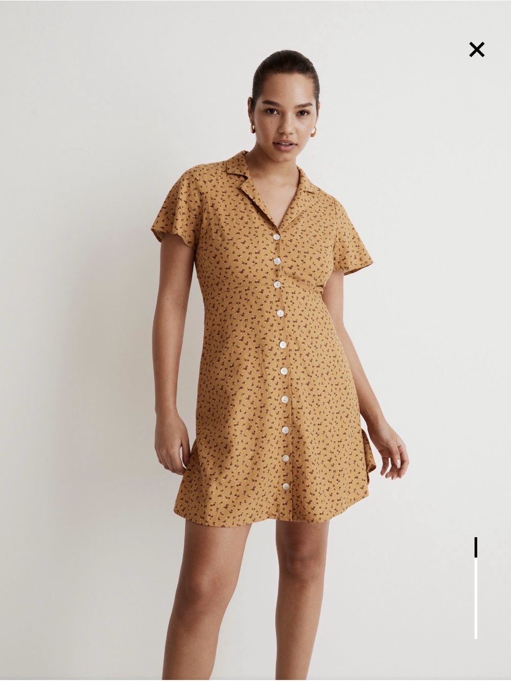 Madewell Kacie Mini Shirtdress in Bitsy Bouquet 💐